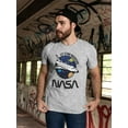 thumbnail image 2 of NASA NASA Science Spacecraft Let's Find Adventure Men Athletic Heather T-Shirt, Male Medium, 2 of 4