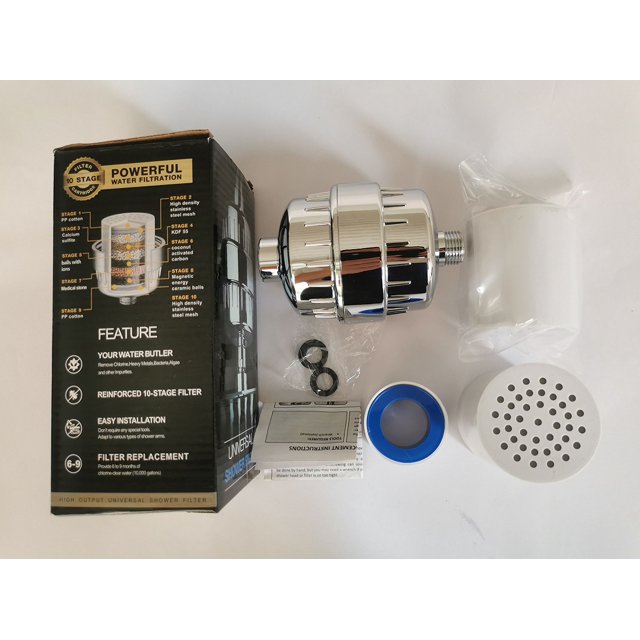 Boquilla purificadora de agua para cabezal de ducha con filtro, 10-15 capas, dispositivo de baño de 20 capas, purificador de agua para ducha, muestra el filtro de ducha