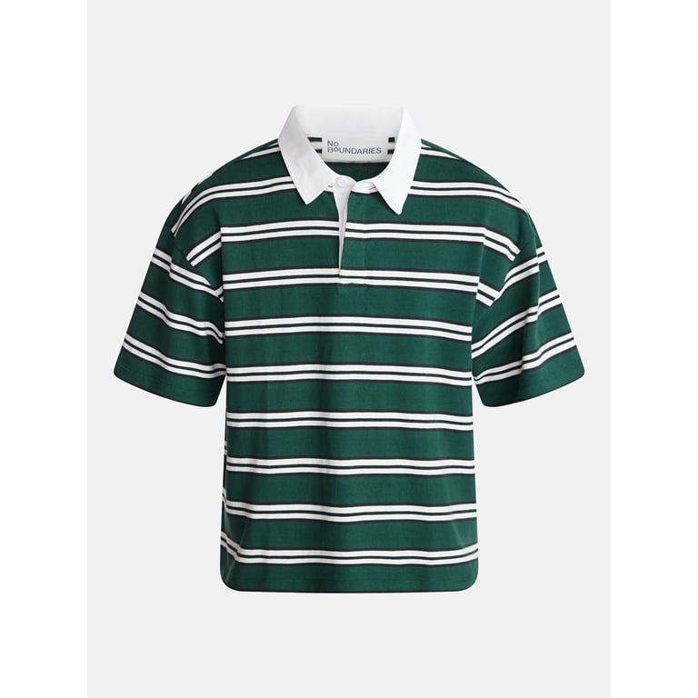 No Boundaries Men's Striped Polo Shirt photo 5