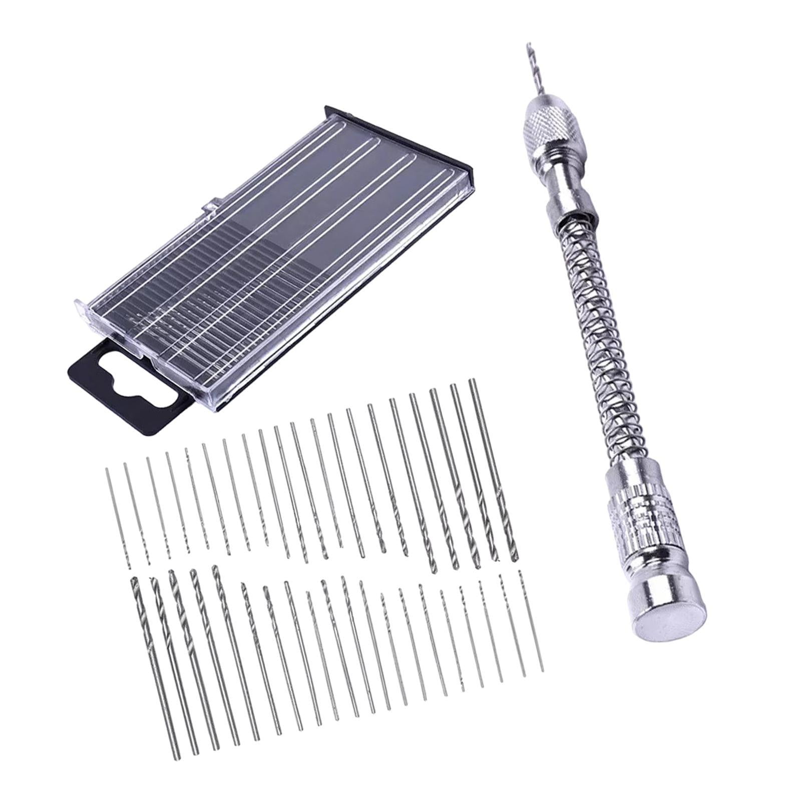 Dualoai Micro Screw Extractor Hand Drill Portable Accessories for 0.3 to 1.6mm Drill DIY