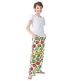thumbnail image 3 of FORMRS Boys Pajama Pants with Pockets Size 9-10Y Kids Lounge Sleep Bottoms, Vegetables Pattern, 3 of 8