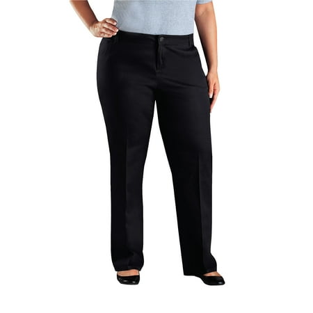 dickies relaxed twill rise leg straight pants mid plus