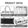 thumbnail image 4 of Large Capacity Tote Bag,Princess Castle Flower Pattern Handbag Fashion Luxury Tote Bag,15.7"x13"x 5.1" Inches,Laptop Compatible, 4 of 6