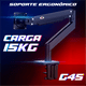 thumbnail image 5 of Soporte Ergonómico North Bayou para Monitor de 22" - 40” | Movimiento Completo | Ajuste de Altura, 5 of 6
