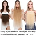 thumbnail image 6 of SEGO Blonde Clip in Human Hair Extensions Balayage One Piece Soft Straight 3/4 Full Head Hair Pieces for Women, 6 of 12