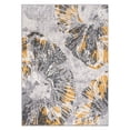 thumbnail image 3 of World Rug Gallery Contemporary Floral Stain Resistant Soft Area Rug - Yellow 5'x7', 3 of 10