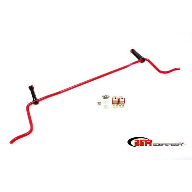 Red Rear Solid 22 mm Sway Bar Kit with Bushings & Billet Links for 2005-2010 S197 Mustang