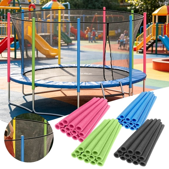 Trampoline Accessories Cotton Foam Tube Protectors 15.75" Universal Frame Sleeve Cover Shock Absorption Bounce Pad Anti-Collision Protective Foam for Outdoor Bounce Equipment