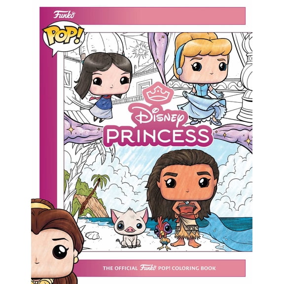 Disney Princess: the Official Funko POP! Coloring Book, 64 pages (Paperback)