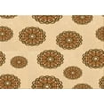 thumbnail image 1 of Ahgly Company Indoor Rectangle Patterned Cardboard Brown Gold Area Rugs, 7' x 10', 1 of 6