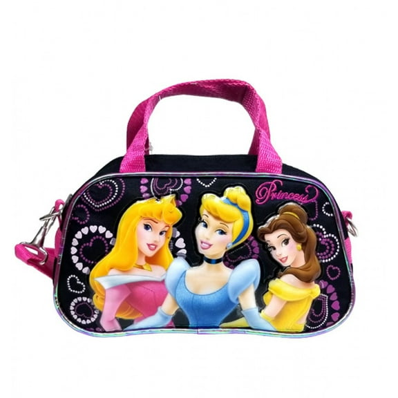 Handbag - Disney - Princess - 3 Princess Black New Hand Bag Purse Girls 31036