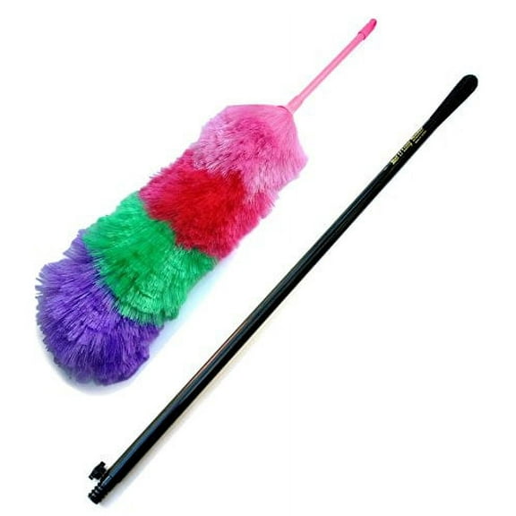 Kitchen   Home Large 27" Inch Electrostatic Feather Static Duster with 35" Inch Bonus Extension Pole (SC-101BW)