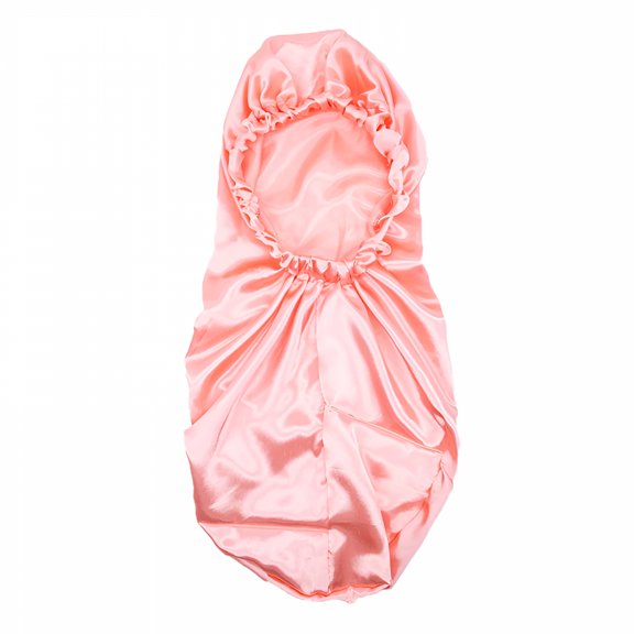 TELOLY Long Silk-Satin Bonnet for Women - Large Night Cap for Curly Braid Hair