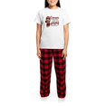 thumbnail image 4 of CafePress - Multiple Myeloma Combat Gir Women's Light Pajamas - Women's Short Sleeve Print T-Shirt and Pants Light Cotton Pajama Set, 4 of 7