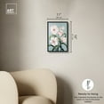 thumbnail image 5 of Hope Florals Beach Life Inspired Pastel Color Canvas Wall Art by Art Remedy, Black Floater Frame, 10"x15", 5 of 7