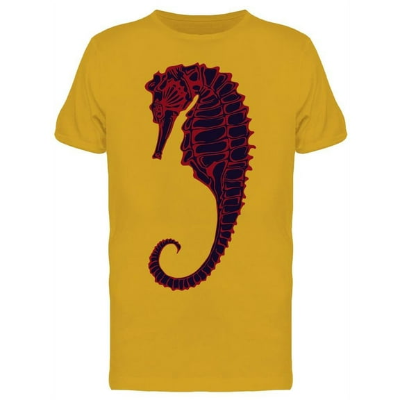 Hand Silhouette Drawing Seahorse T-Shirt Men -Image by Shutterstock, Male Small
