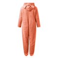 thumbnail image 5 of LIJCC Kid Girls Fleece Lined Onesies Pajamas Warm Zip Up Hooded Fuzzy Sherpa One Piece Onesie Winter Romper Flannel Loungewear Sleepwear, 5 of 6