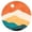 Orange, variant on RUG ROBOT 4ft Round Rugs, Modern Area Rug for Living Room, Non-Slip Washable Rug with Nature Inspired Design for Bedroom, Dining Room, Stylish Indoor Circular Abstract Rug Home Decor, Orange