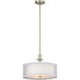 thumbnail image 3 of Dolan Lighting - 3-Light Pendant-Satin Nickel Finish, 3 of 6