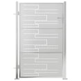 thumbnail image 3 of vidaXL Portail de Jardin 39.4"x59.1 Pouces Acier Inoxydable, 3 of 6