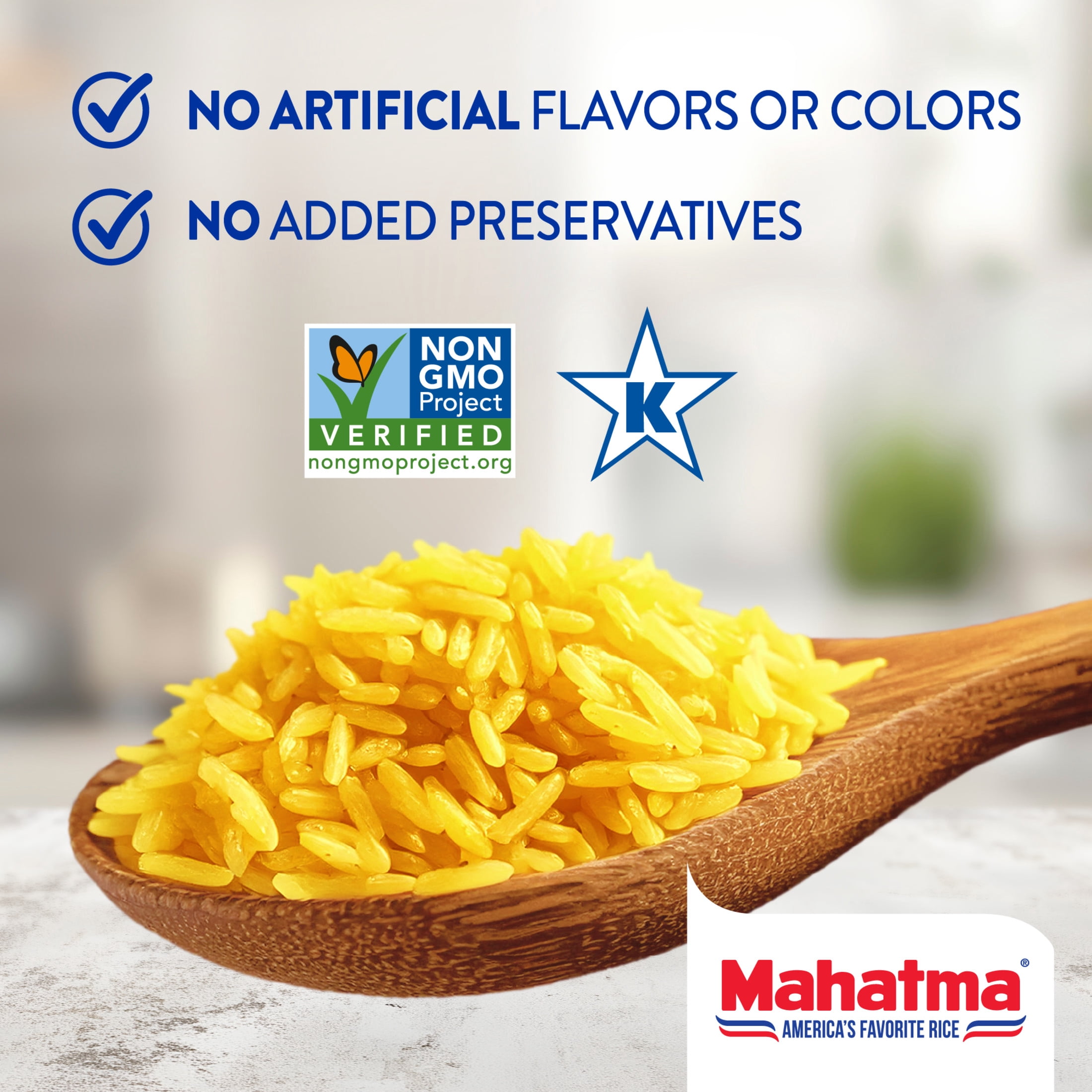 (8 pack) Mahatma Authentic Saffron Yellow Rice, Seasoned Rice with Spices, Gluten Free, 16 oz Bag