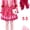 with Wig, variant on Women's Queen Heart Cosplay Outfit for Adults - Pink Princess Dress, Jacket & Accessories Set for Halloween & Roleplay