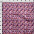 thumbnail image 4 of oneOone Viscose Jersey Dark Purple Fabric Florals Sewing Fabric By The Yard Printed Diy Clothing Sewing Supplies 60 Inch Wide, 4 of 4