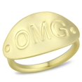 thumbnail image 1 of Alamode LO4243-6 Bague en Laiton Doré Mat Sans Pierre - Taille 6, 1 of 1