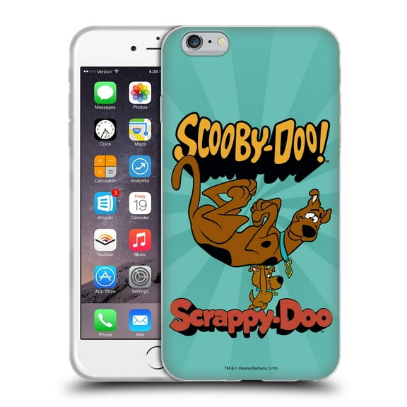 Head Case Designs Officially Licensed Scooby-Doo 50th Anniversary Scooby And Scrappy Soft Gel Case Compatible with Apple iPhone 6 Plus / iPhone 6s Plus