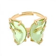 thumbnail image 3 of Butterfly Color Transparent Live Mouth Ring Female Ins Net Red Girl Fashion Ring, 3 of 8