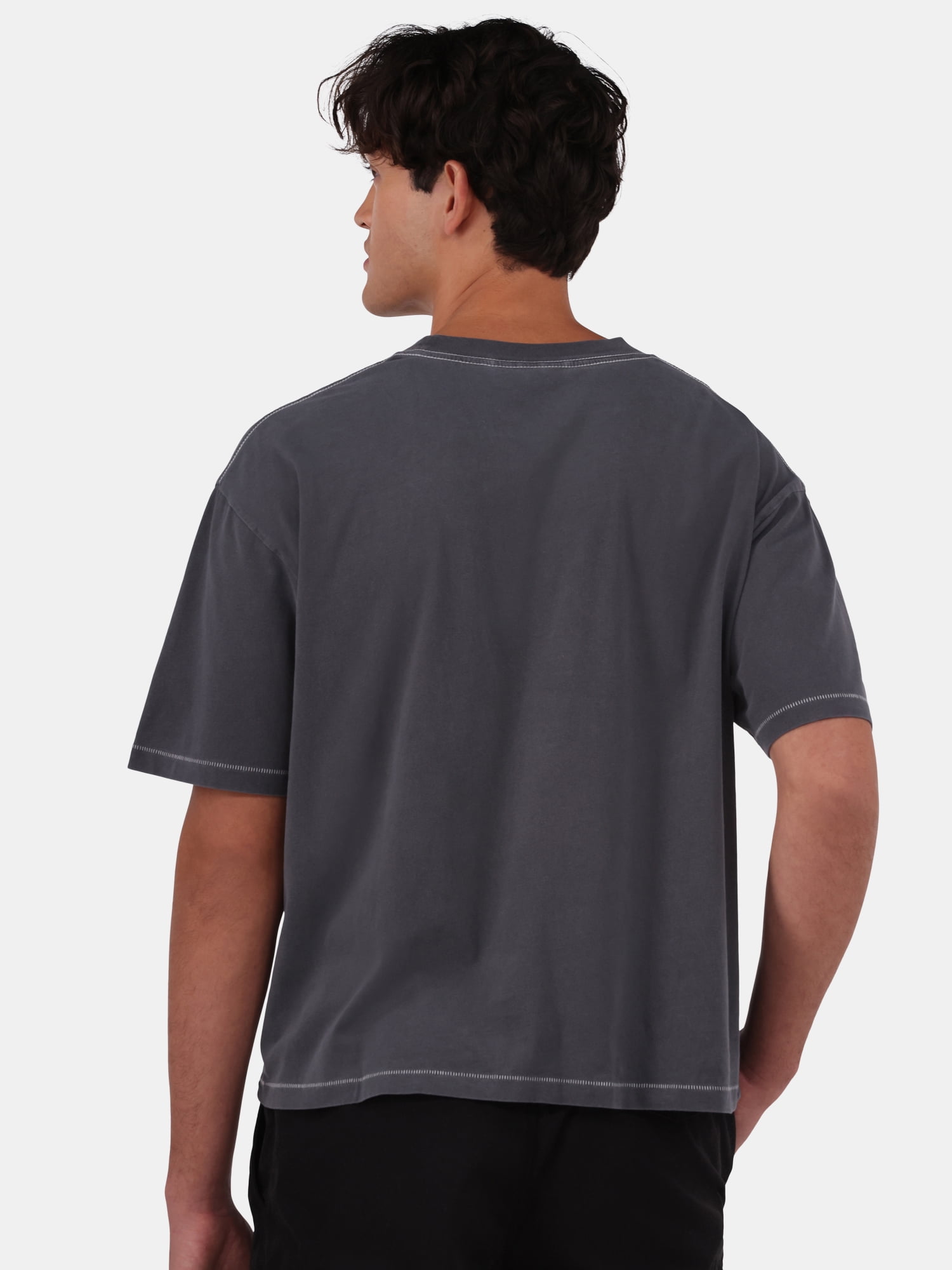 No Boundaries All Gender Cotton Oversize Tee with Short Sleeves, Men's and Big Men's