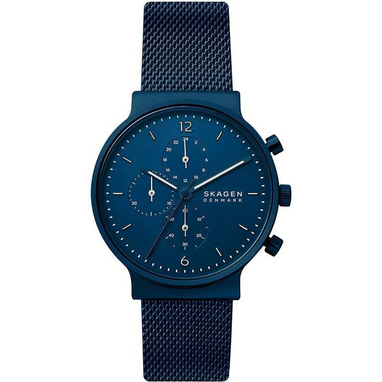 Skagen Ancher Chronograph Quartz Ocean Blue Dial Men's Watch SKW6763