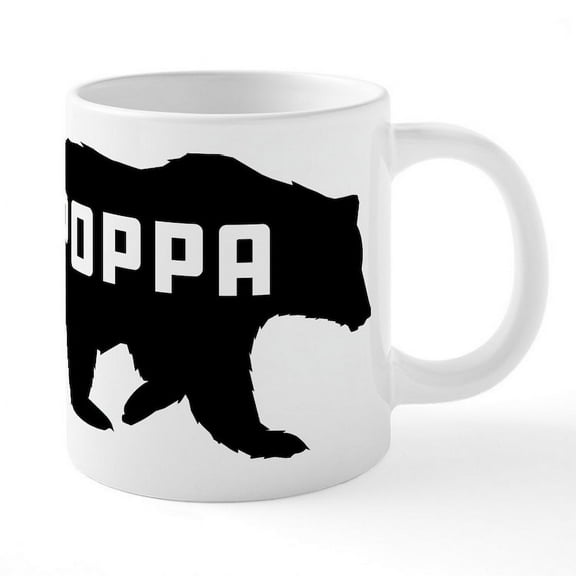 CafePress - Poppa Bear - 20 Oz White Ceramic Mega Mug