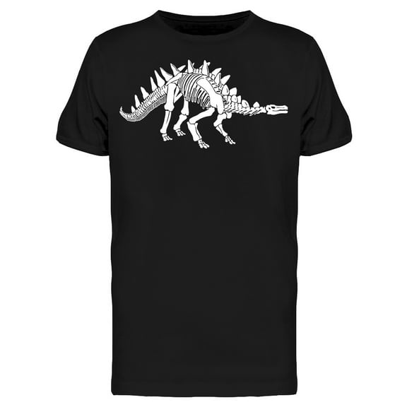 Skeleton Stegosaurus Dino T-Shirt Men -Image by Shutterstock, Male Large
