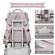 thumbnail image 4 of Mochila de viaje WONHOX Carry on para mujer y hombre Lotus Pink, 4 of 7