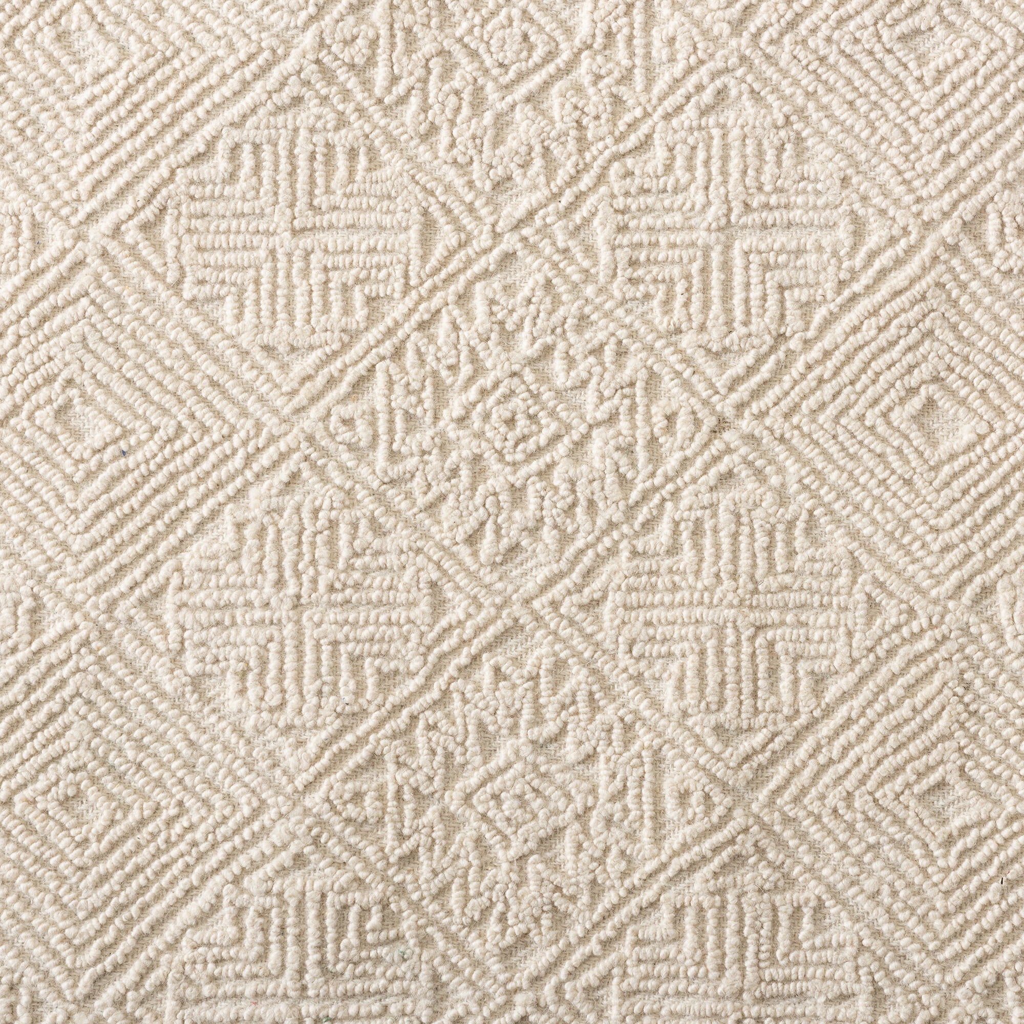 Baxton Studio Meltem Modern and Contemporary Ivory Handwoven Wool Area Rug