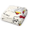 thumbnail image 3 of Hello Kitty Blanket, Super Soft Throw Blanket, Cozy Flannel Blankets For Boys Girls, Warm Blankets For Couch Sofa Bed, 50"X40", 3 of 9