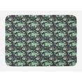 thumbnail image 1 of Grey and Green Bath Mat, Nostalgic Flowers in Abstract Style Leaves Blossoms Flourishing Nature, Plush Bathroom Decor Mat with Non Slip Backing, 29.5" X 17.5", Grey Mint Green, by Ambesonne, 1 of 2