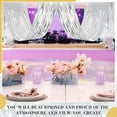 thumbnail image 2 of Silver Metallic Foil Fringe Ceiling Decoration for Holiday,Metallic Foil Ceiling Fringe Curtains,Portable Backdrop Decorations for Birthday,Home,4Pack, 2 of 5