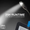 thumbnail image 2 of ADEN-LED Lampe de Lecture à Clipser pour Livres et Kindle, Piles Incluses, Lot de 1, Noir, 2 of 4