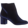 thumbnail image 4 of Womens Rebel by ZIGI Nanon Block-Heel Ankle Boots, Navy, 4 of 6
