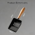 thumbnail image 5 of OAZOUF Stainless Steel Cat Litter Scoop, Heavy Duty Kitty Metal Scooper with Ergonomic Handle for Litter Box Clean, Black, 5 of 13