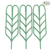 DIY Garden Trellis For Mini Climbing Plant Pot Support miniature Leaf Trellis 4" W x 14" H, , Green