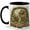 Black, variant on Cottage Garden Book Coffee Mug, Floral Arch Storybook Woodland Design, 11 oz Ceramic Cup