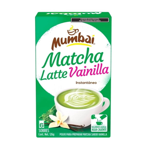 Té Mumbai Matcha Latte Vainilla 6 bolsas