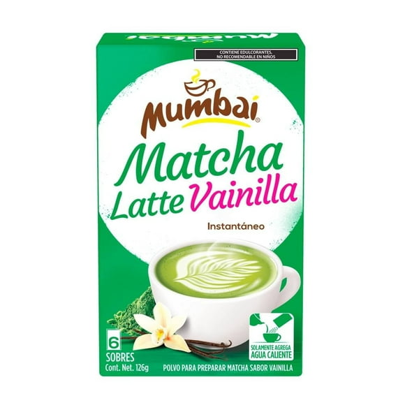 Té Mumbai Matcha Latte Vainilla 6 bolsas