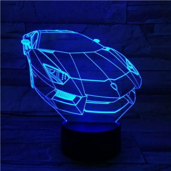 F1 Race Car Lamp, Lamp for Teen Boys Room, Valentines Gifts for Kids, Car Atmosphere Lamp, Atmosphere Lamp for Car, Race Car Night Light Toys, 3D Optical Illusion Lamp Decor for Home A29-959