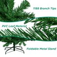 thumbnail image 7 of AYAMAYA 7.5 ft Christmas Tree, Premium Prelit  Artificial Christmas Tree with 1188 Branch Tips & Metal Stand, 7 of 7