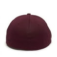 thumbnail image 2 of OC Sports TGS1930X Proflex Bamboo Charcoal Flat Visor Cap - Wh Maroon Maroon, 2 of 8