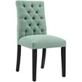 thumbnail image 4 of Modern Contemporary Urban Design Dining Kitchen Room Side Chair, Set of Two, Fabric, Blue, 4 of 5